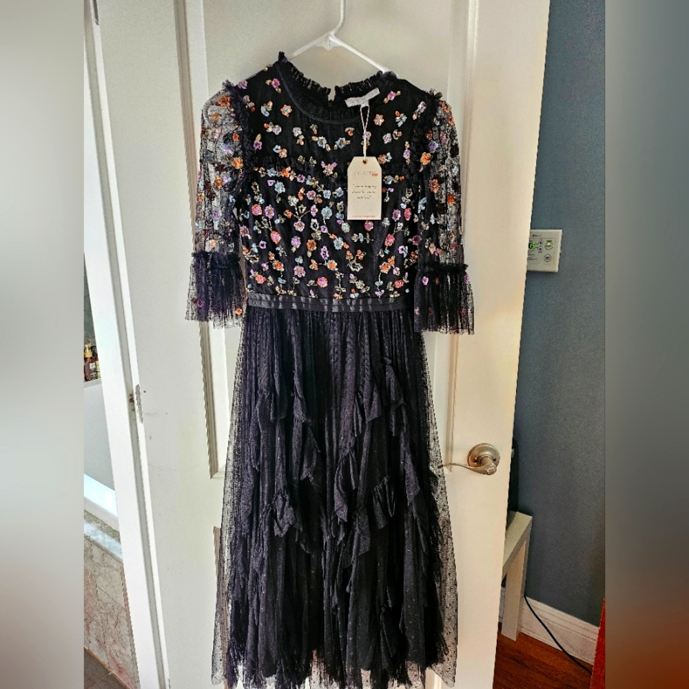 Ivy City Co "Paris" black dress